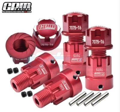 GPM Alloy CNC 7075-T6 Wheel Nut + Adapter +20mm Windened for AXIAL 1/6 SCX6 JEEP - Image 1 of 4