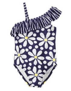 NWT Gymboree Flower Shower Blue Daisy Swimsuit Size 5 8 10 - Picture 1 of 1