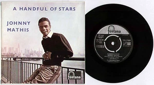 JOHNNY MATHIS ~ A HANDFUL OF STARS ~ 1958 UK 4-TRACK VINYL 7" EP SINGLE + P/S - Picture 1 of 2