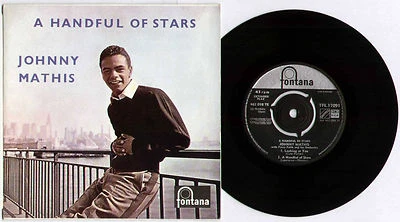 JOHNNY MATHIS ~ A HANDFUL OF STARS ~ 1958 UK 4-TRACK VINYL 7" EP SINGLE + P/S - Image 1 of 2