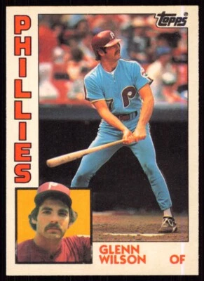 1984 Topps Traded Glenn Wilson Philadelphia Phillies #129T - Image 1 of 2