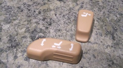 Nissan Máxima 2009 2010 lado del conductor asiento eléctrico interruptor perilla botones par bronceado Foto 1 de 2