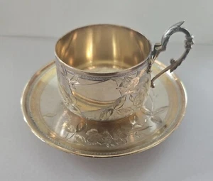 Antique Exceptional Museum Quality French Victor Boivin Cup & Sauser 950 Silver - Picture 1 of 9