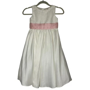 Vestido Princesa Americana Niñas Marfil Talla 7 Comunión Flor Niña Boda Formal - Imagen 1 de 11