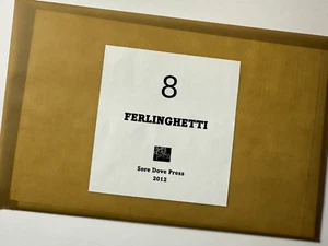 EDITION OF 7 - 8 SIGNED by FERLINGHETTI, 2012, KEROUAC, ALLEN GINSBERG, BEAT - Picture 1 of 4