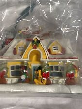 Hallmark Keepsake Deck the House! Mickey & Pluto Disney Magic Light & Sound NOS