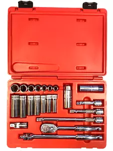 Herramientas a Presión NUEVO 22 Piezas 3/8" Accionamiento Métrico Servicio General Juego de Enchufes 222AFSMP - Imagen 1 de 11