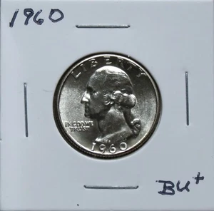 1960 BU+ Problem Free Washington Quarter 4030IPC - Picture 1 of 4