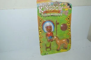 NEW VINTAGE 1990 INDIAN KINGDOM CHEF & HORSE PLAYMOBIL STYLE FIGURE  - Picture 1 of 4
