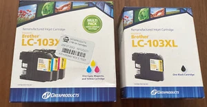 Dataproducts Brother LC-103XL 4-Pack B/Y/C/M Combo Remanufactured, Free Shipping - Picture 1 of 6
