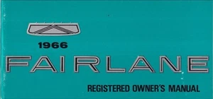 1966 Ford Fairlane Registered Owners Manual Canadian MINT ORIGINAL NOS Guide - Picture 1 of 7