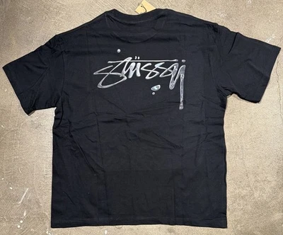 Stussy Shirt Mercury Tee Tshirt Black Size XXL NWT Double Sided Streetwear - Image 1 of 4