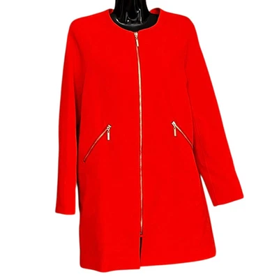 H & M оранжевый женщин молнии Duster куртка с длинным рукавом - Изображение 1 из 4