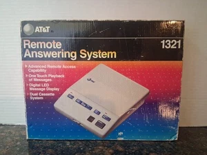 Vintage AT&T Remote Answering System 1321 W Original 1992 Receipt Open Box - Zdjęcie 1 z 6