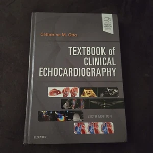 Textbook of Clinical Echocardiography 6e Hardcover VERY GOOD Sixth Edition Otto - Picture 1 of 8