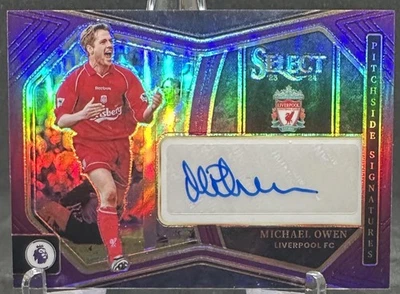 Michael Owen 2023-24 Select Premier League Pitchside Signatures Purple /49 - Image 1 of 2