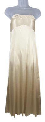 Maxi Slip JC Penney Sin Tirantes Talla 34 (Pequeño) 100% Nylon Antron III Beige De Colección Foto 1 de 4