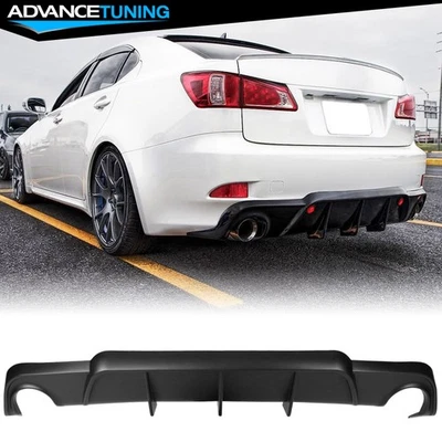 Fits 06-13 Lexus IS250 IS350 4DR DMR Style Unpainted Rear Bumper Lip Diffuser PP - Imagem 1 de 4