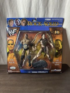 WWF Rock Solid Collector's Edition The Rock Scorpion King Figuren Jakks 2001 Neu in OVP - Bild 1 von 2
