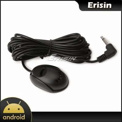 Erisin 3M Extern Mikrofon Standard 3.5mm Plug Für Autoradio Navi PC Laptop ES009 - Bild 1 von 4