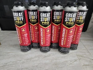 Lot of 6 Cans - GREAT STUFF Pro Series Gaps & Cracks Insulation Foam Exp: 2023 - Picture 1 of 5