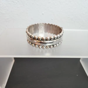 Vintage Sterling Silver Cuff Bangle Bracelet 925 - Picture 1 of 6