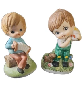 2 estatuillas vintage de niño bisque años 70 Lismont - Imagen 1 de 12