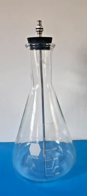 KIMAX 4000 mL no. 27070 Filtering Flask  with tube and stopper - Image 1 of 4