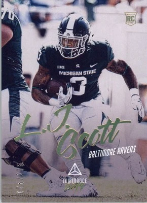 2019 Panini Luminance Gold #161 L.J. Scott /275 - FB - Image 1 of 2