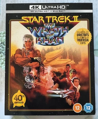 Star Trek II - The Wrath of Khan [12] 4K UHD. 40th Anniversary Edition. New/Seal - Image 1 of 4
