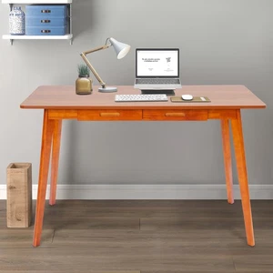 Walnussfarbe vielseitiger Schreibtisch für zu Hause, moderner Computertisch - Bild 1 von 9