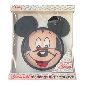Disney Mickey Mouse Sun Beam Dependable Quartz Wall Clock - Picture 1 of 2