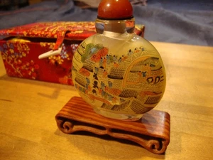 Rückseite innen bemalte orientalische Szenen hat Box und Holzständer - SCHÖN! - Bild 1 von 11