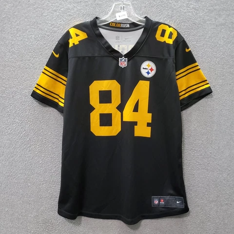 Pittsburg Steelers Men Activewear Top XL Black Jersey Logo Antonio Brown 84 Nike Cover
