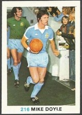 FKS 1977/78 SOCCER STARS- #216-MANCHESTER CITY-MIKE DOYLE