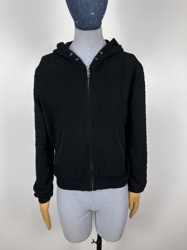 Felpa con cappuccio Givenchy bambino unisex logo nera taglia 12 donna S M