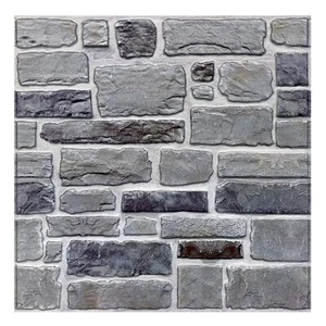 3D Faux Stone 3D Wall Panels Ultralight PVC Limestone Peel and Stick Faux Brick - Picture 1 of 9