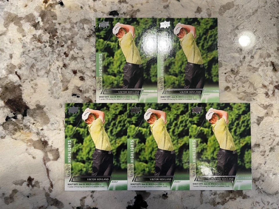 5X 2024 Upper Deck Golf Card #65 Viktor Hovland - Image 1 of 1