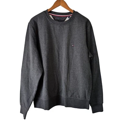 Tommy Hilfiger 圆领运动衫经典标志套衫舒适 XXL — 第 1/4 张图片