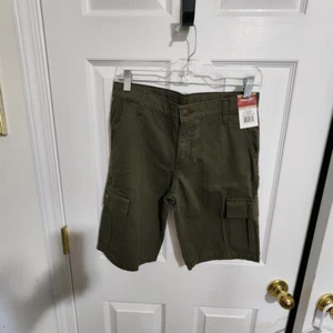 WRANGLER AUTHENTICS YOUTH BROWN SHORTS 12 HUSKY - Picture 1 of 10