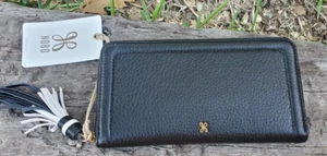 HOBO Nila LARGE Leather Color Block Tassel Wallet NEW - Picture 1 of 3