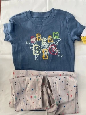 Joe Boxer Boy's Size 8/ Blue And Grey Snug Fitting 2-Piece Pajama Set/New/ - Image 1 of 4