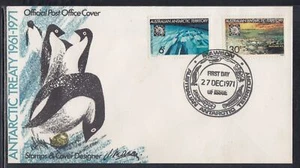 Australia AT Scott L19-20 FDC - Tratado Antártico, 10º Aniversario - Imagen 1 de 1