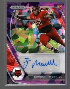 2021 Panini Prizm Draft Picks Purple Ice /99 Forrest Merrill #DPA-FOR Auto