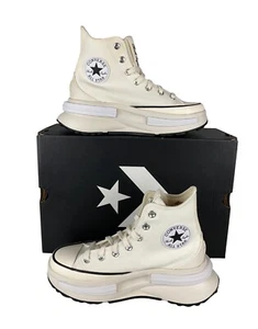 NEW Converse Run Star Legacy CX Hi White Egret Shoes Womens Size 8 A00868C - Picture 1 of 11