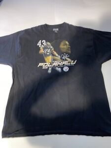 Men’s Reebok NFL Pittsburgh Steelers Troy Polamalu Graphic Print Shirt Size 2XL