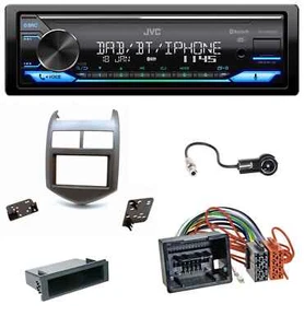 JVC Bluetooth DAB USB MP3 Autoradio für Chevrolet Aveo Sonic ab 2011 dunkelgraum - Bild 1 von 9