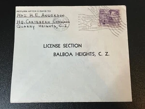 Canal Zone 147 Cover railroad - train on commercial cover KSPhilatelics - Picture 1 of 5
