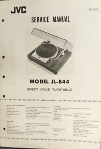 JVC - Nivico - JL-B44 - Direktantrieb Plattenspieler - Serviceanleitung - Bild 1 von 1