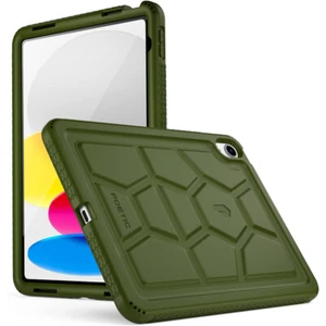 For iPad 10.9 2022 Case | Poetic Heavy Duty Silicone Shockproof Cover Green - Imagen 1 de 6